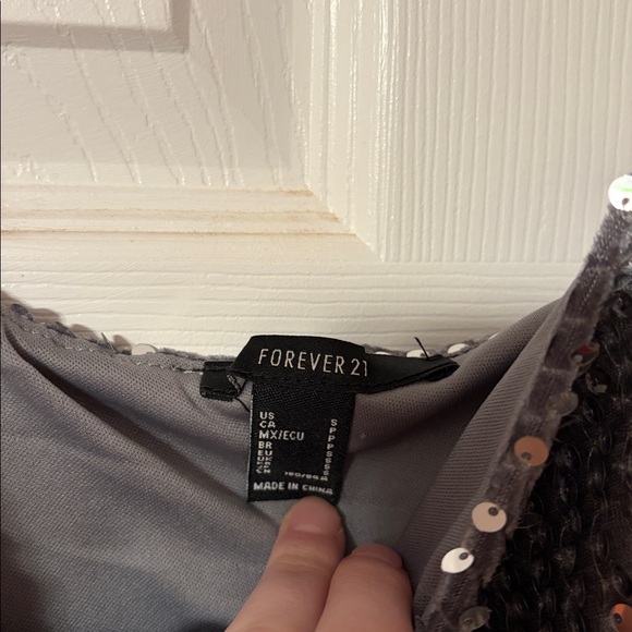 Forever 21 Silver Sequin Dress - Picture 3 of 8